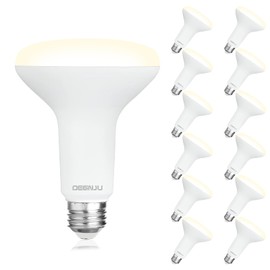 DEGNJU 12 Pack Indoor Flood Light Bulbs, BR30 LED Bulb 7W Equivalent 65W, Dimmable Recessed Light Bulbs, 650LM 3000K Warm White 15000 Lifetime LED Can Light Bulb, Interior Home E26 Base