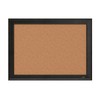 Staples Cork Bulletin Board, Black Frame, 23" x 17" (ST62835)