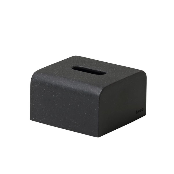 ideaco Half Soft Pack Tissue Box Width 5.5 x Depth 5.5 x Height 3.3 inches (14 x 14 x 8.5 cm) Tissue Case SP Half Stone Sand Black