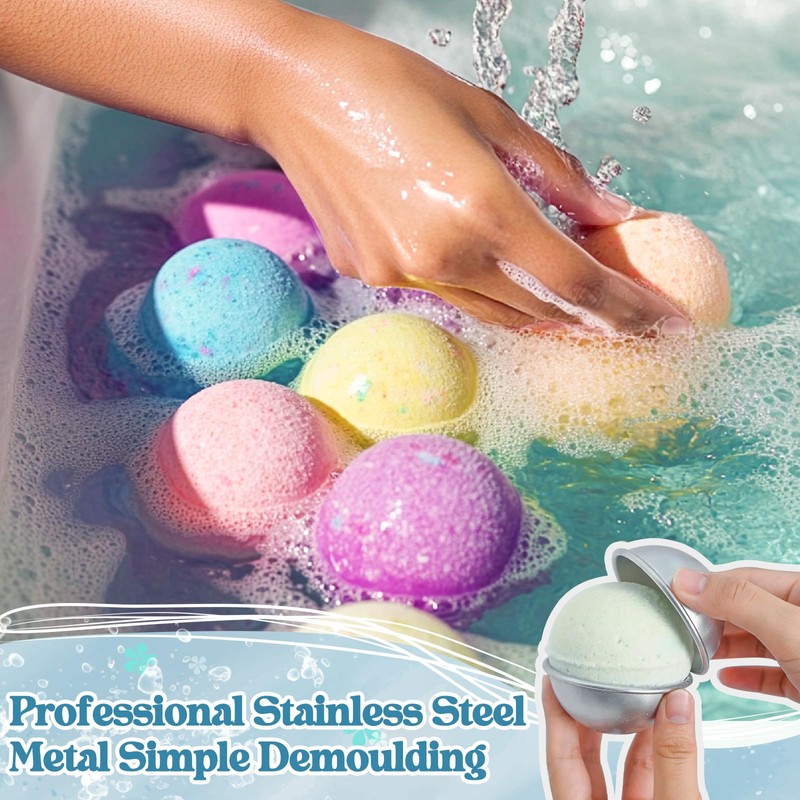 JUYRLE Bath Bomb Making Kit- 30Pcs DIY Bath Bomb Kit