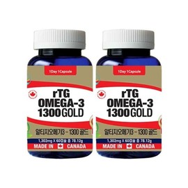 통라이프알티지 오메가3-1300 골드-2개월분 2병 Tong Life RTG Omega-3-1300 Gold - 2 Months Supply, 2 Bottles