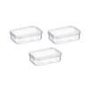 Lustroware Micro Clear Food Storage Container Set of 3 with