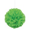 16" Lime Green Tissue Paper Pom Pom