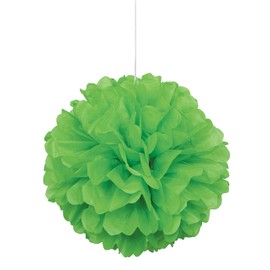 16" Lime Green Tissue Paper Pom Pom