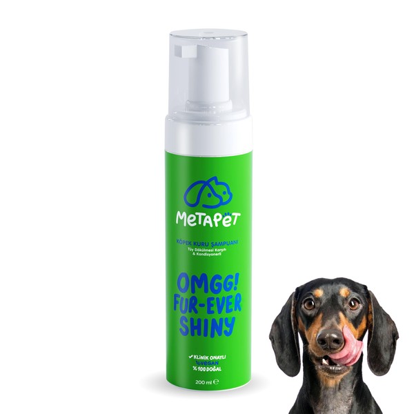 Metapet Köpek Tüy Dökülmesi Karşıtı Kuru Köpük Şampuan, Doğal E