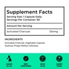 High Strength Activated Charcoal Capsules | 334mg Per Capsule (not