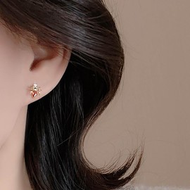 Andelaisi Boho Crystal Spider Earrings Gold Rhinestone Horror Spider Studs Earrings Vintage Tiny Spider Earrings Gothic Spider Funny Earrings Jewelry for Women