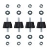 Daisypower Air Conditioner Rubber Anti-Vibration Mounts Pad, Shock Absorbing Isolator