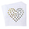 CLOVER 3-Ply Gold Foil Luncheon Napkins 6.5" x 6.5" –