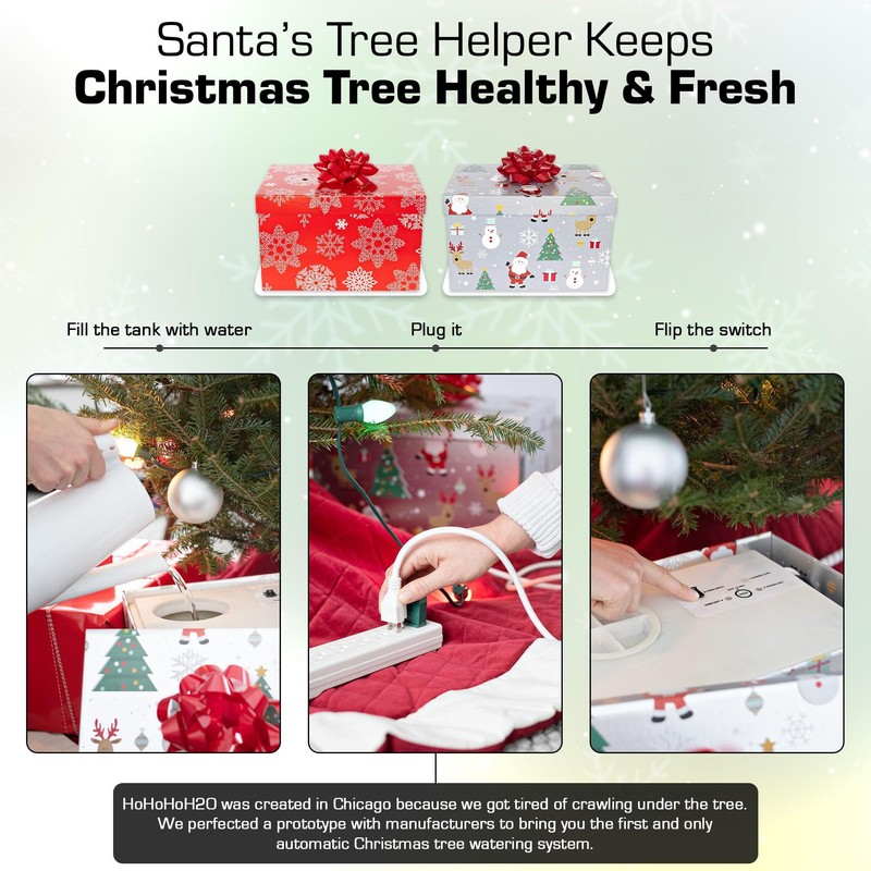 HoHoHoH2o Automatic Christmas Tree Watering System Device, Santa’s Tree Helper
