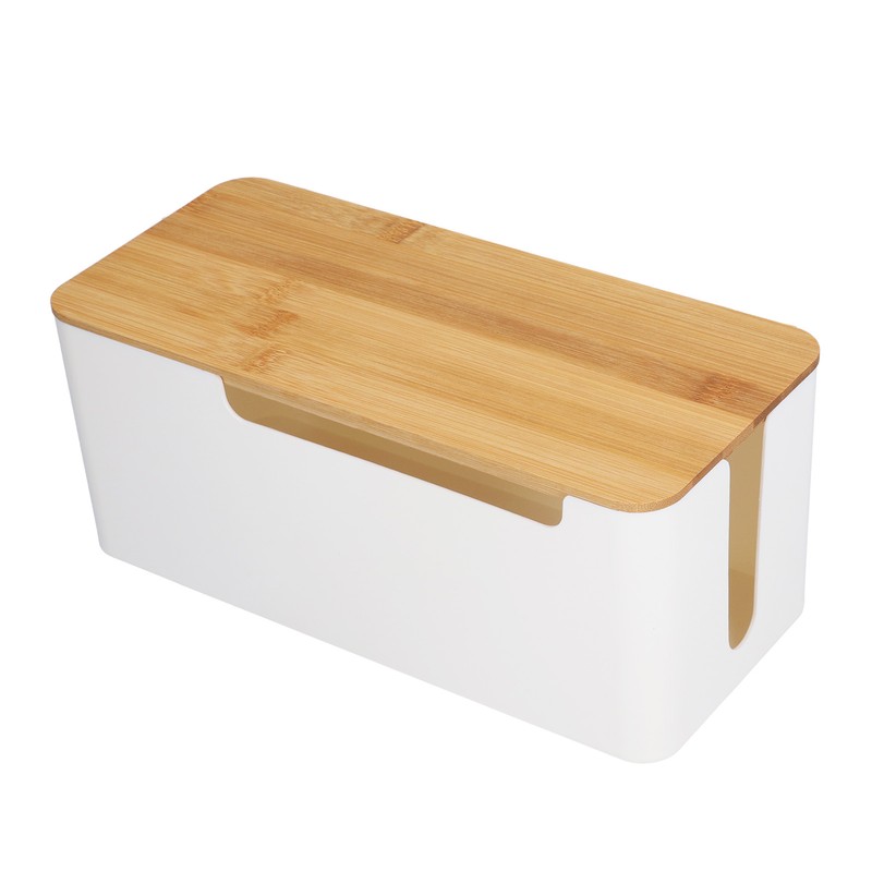 Cable Management Box Stylish Extension Socket Cord Organizer Box with