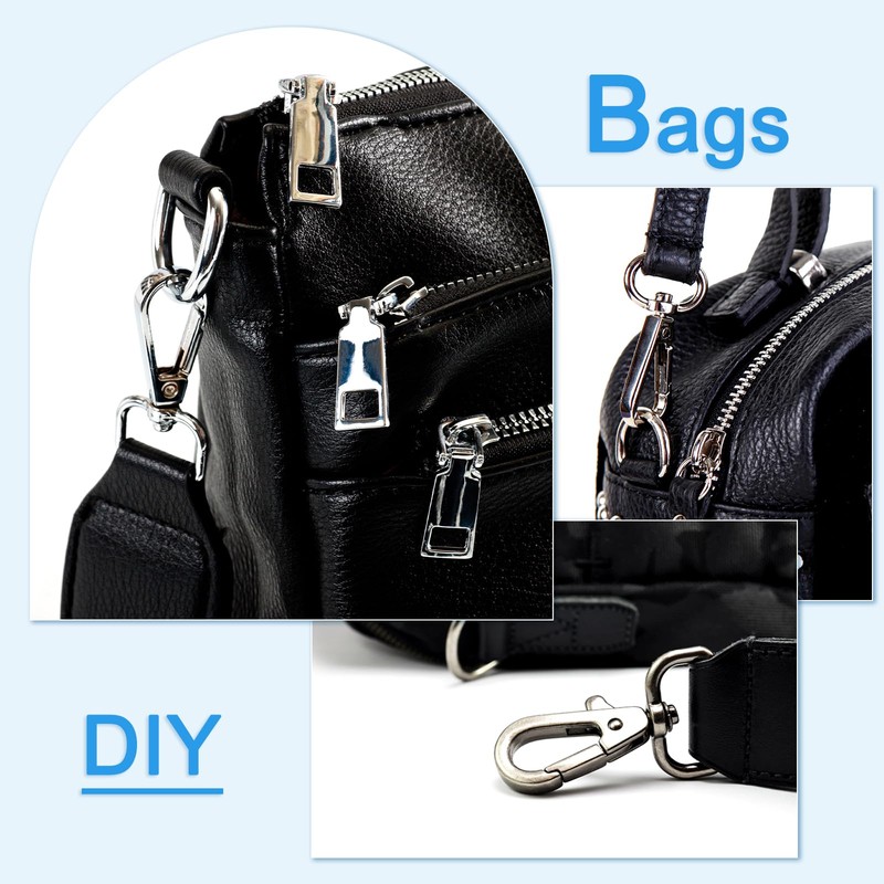 uxcell 1 Set Detachable Snap Hook, 0.59" D Ring Swivel