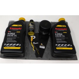 Power Performance SAE 30 Oil Change Kit for Kawasaki 49065-0724 and Fuel Treatment