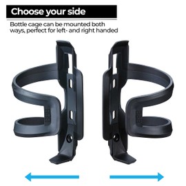 BBB Cycling DualAttack And CompTank I Bike Bottle Cage And Bottle Set I Easy Acces Lightweight Dual Composite Bike Bottle Holder I BPA-free Water Bottle I Universal Fit 550ml I BBC-40C