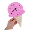 Sosoport Ice Cream Shaped Wall Clock for Kids Decorative Wall