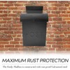 NACH Locking Mailbox, 13.9 x 3.93 x 10.6 inch, Black