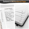 Forvencer Lined Spiral Journal Notebook with 300 Numbered Pages, A5