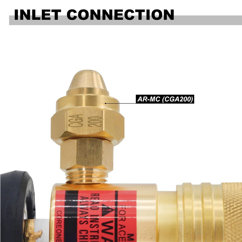 AWLOLWA AR-MC CGA200 MC Tank Acetylene Regulator