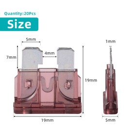 40 Amp Fuses Stanbdard Fuse 20Pcs, 40A Car Fuse Blade for Automotive, Truck, Boat, Motorcycle