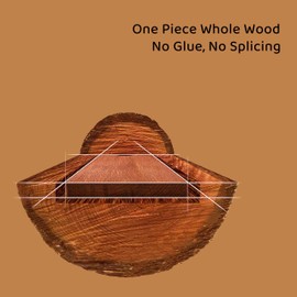 Brosisincorp Real Solid Sapele Wood Cutting Board One Piece No Glue Non Toxic All Whole Single Wood Butcher Block Thick Hard Wood Heavy Duty Edge Grain (X-Large, 17.71"L*11.81"W*1.18"Th)