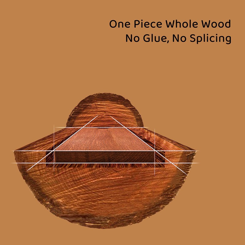 Brosisincorp Real Solid Sapele Wood Cutting Board One Piece No