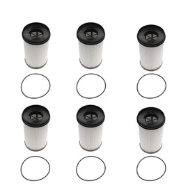 6 Pack R61709 Fuel Filter Water Separator Element Replacement for Detroit Diesel Engine DD13 DD15 DD16 Used In Detroit 03-40538-009 Housing FS20176 PF46235 W/necessary o-rings
