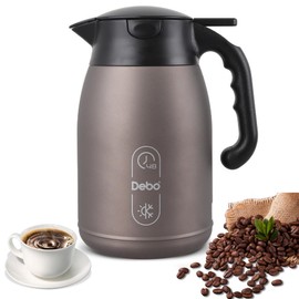 Thermal Coffee Carafe-56oz Thermal Coffee Carafe, Insulated Stainless Steel Coffee Carafes For Keeping Hot/Double Walled Vacuum Coffee Carafe Bpa free(oatmeal)