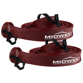 Midwest Outfitters Rod Socks Fishing Rod Sleeve Cover -2Pack- Rod Sock Fishing Pole Covers for Spinning Baitcaster and Youth Fishing Pole Sizes - Rod Cover Comes in Multiple Sizes and Colors