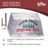 Hallops Galvanized Christmas Tree Collar - Large to Small Christmas