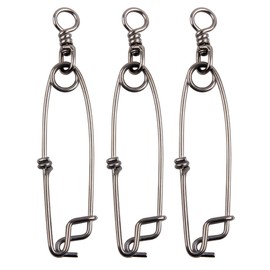 Longline Clips with Swivels Tuna Clips Stainless Steel Branch Hangers Snaps for Deep Sea Fishing Length 3.94"/4.91"/5.90" 12.5cm-5pcs