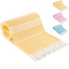 BonGu Turkish Beach Towel,180x90cm Oversized Turkish Cotton with Travel Bag