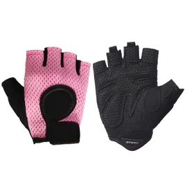 Guantes de entrenamiento para mujeres y hombres, guantes de gimnasio, guantes de levantamiento de pesas para hombres, guantes de entrenamiento para hombres (S, rosa)