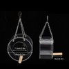Acrylic Bird Feeder Box AntiScatter Hanging Feeding Box Outdoors Transparent