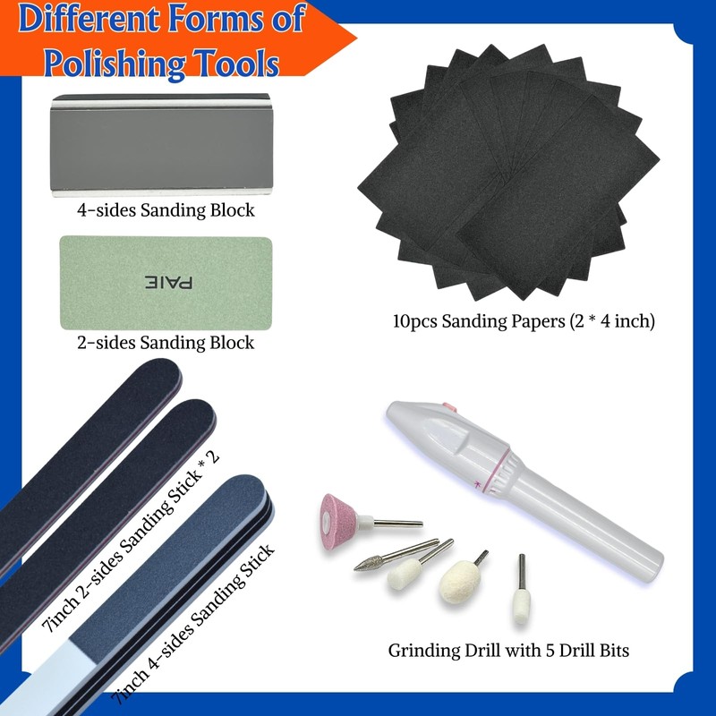 JUNYAOHSU Gundam Model Tool Kit, 64pcs Hobby Modeler Basic Tool