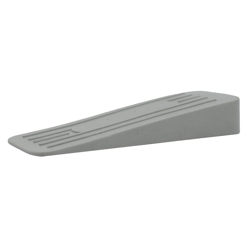 Door Wedge | Non-Slip Rubber Stopper | Grey | Pack