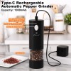 Cokunst Electric Pepper Or Salt Grinder Usb Rechargeable Automatic Pepper