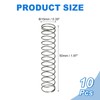 sourcing map 10Pcs Compression Spring, 10mm OD, 0.6mm Wire Size,