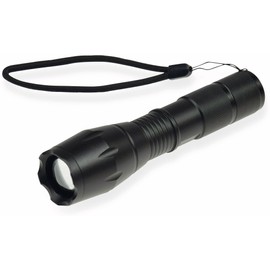 '"Diameter x Length 136X37 MM CTL10 Zoom LED Flashlight with Zoom Function 350LM, Black)