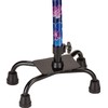 NOVA Designer Quad Cane, Lightweight Four Legged Cane with Soft