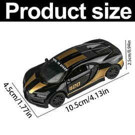 LGWJHCY Mini Toy Car Chiron Sports Car Toy Car for Children Metal Cars Racer Die-Cast Car Hot Wheels Cars Models Gift Set Gift for Collectors Black