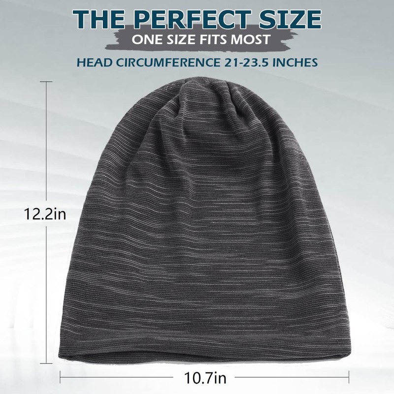 EINSKEY Slouchy Beanie Hat for All Seasons, Lightweight Oversize Large