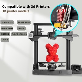 5Aplusreprap Ender 3 Hotend Upgrade: M3 Stud Thermistor, Smooth Printing, Compatible for Creality Ender 3 V2/Pro, Ender 5 J-Head Hotend Replacement, Assembled Extruder 3D Printer Hot end Kit 24V 40W