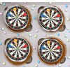 24 x PRE CUT DARTS DARTBOARD ARROWS EDIBLE WAFER CARD
