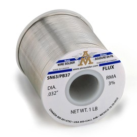 AIM Solder Sn63/Pb37 RMA 3% .032 Dia 1 lb.