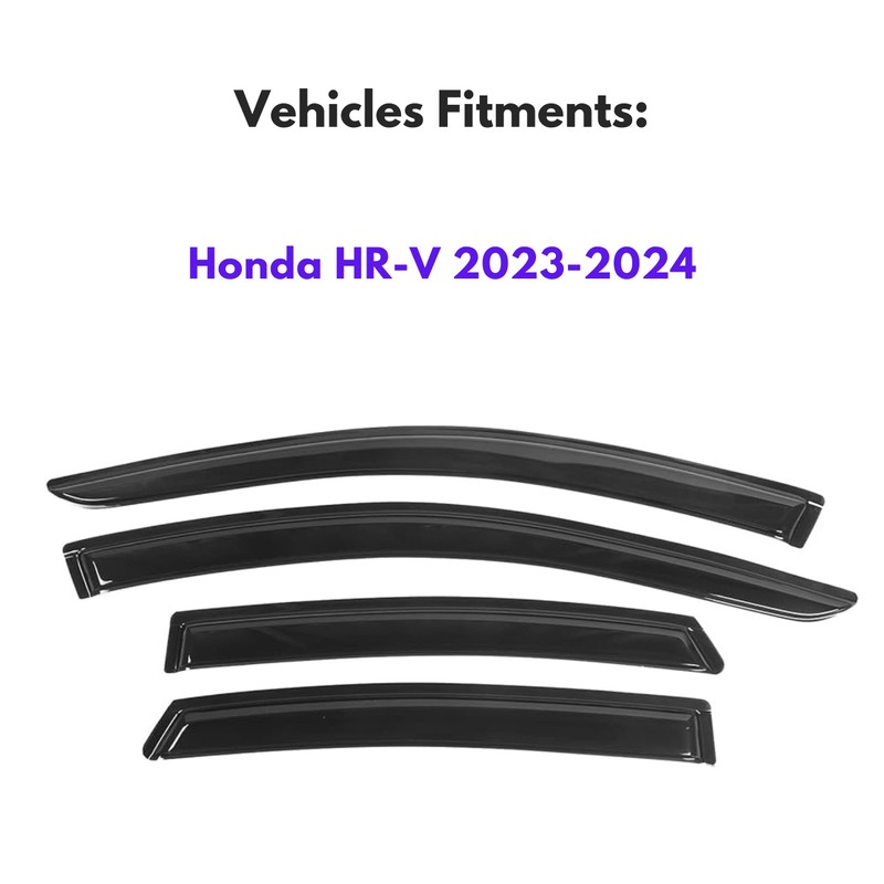 KPY Window Visor Compatible with Honda HR-V 2023-2025 (HRV), 4PC