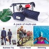 Toiletry Bag Transparent for Travel Pack of 3 Waterproof PVC