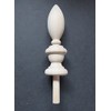 Small Wood Finial 3 3/4 High, 1 Inch Wide. Oak