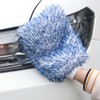 KLOPINXINGH 2 Pcs Microfiber Car Wash Mitt Cleaning Gloves Soft