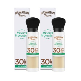 Hawaiian Tropic 2 Make-up-Pinsel mit Sonnenschutz LSF 30, mit 100 % Mineralfiltern