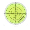Uadme Round Level Bubble, 60mm Measuring Tool with Scale for